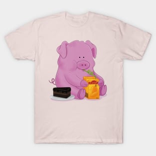 Cute Hungry Pig T-Shirt